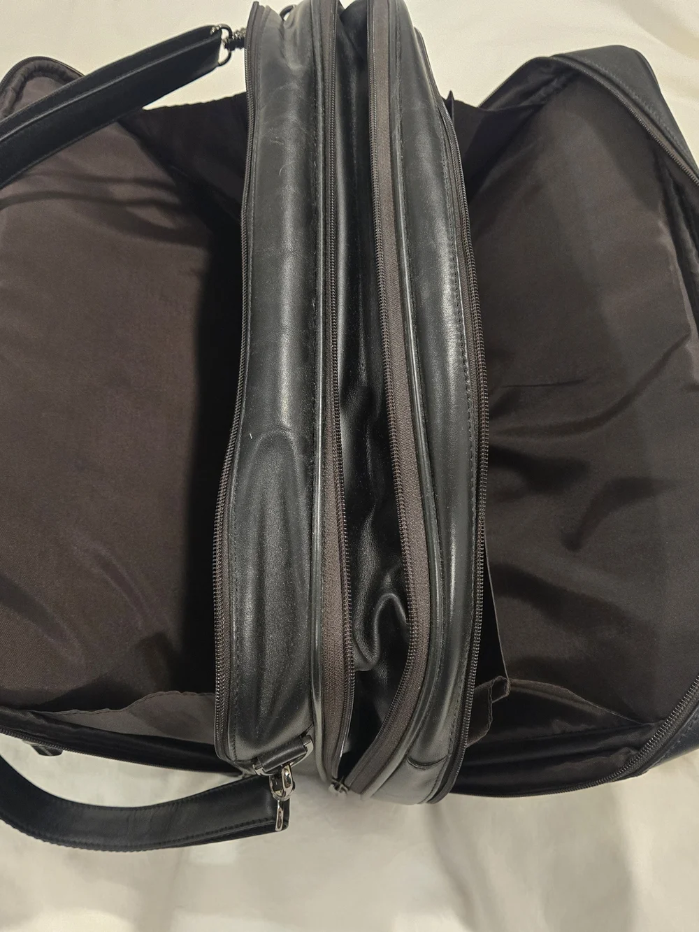 N/A black leather